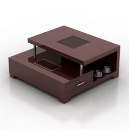 Set Meja Dengan Alat Industri model 3d