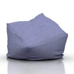3д модель фиолетовой сумки на сиденье
