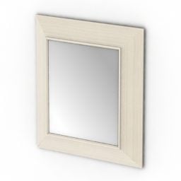 Square Mirror Tick Frame 3d-model