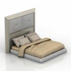 Upholstered Bed Set Modern Platform