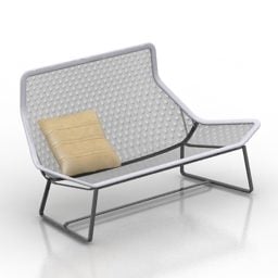 钢丝沙发凳3d模型