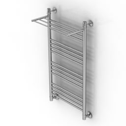 Heated With Towel Hanging 3d model