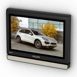 Philips Fernseher mit flachem LCD, 3D-Modell