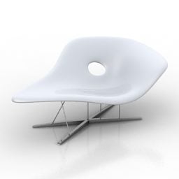 休闲沙发长椅La Chaise 3d模型
