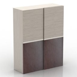 Šatní skříň Mdf Dřevěný 3D model