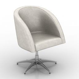 3д модель Салонного Кресла Шелк