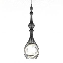 Ceiling Lamp Antique Wire Shade 3d model