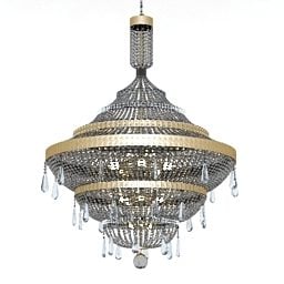 Antique Ceiling Lamp Diamond Shade 3d model