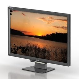 Modello 3d di progettazione iniziale del monitor LCD