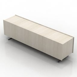 Modern Tv Cabinet Backwall Shelf Style 3d model