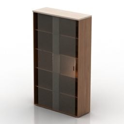 Скляна книжкова шафа 3d модель