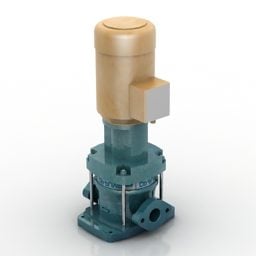 Industriell vannpumpe 3d-modell