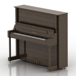 Mô hình đàn piano Yamaha 3d