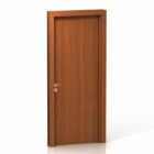 Деревянная дверь коричневого цвета