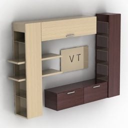 Rack Tv With Stand 3d model