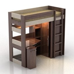 双层床3d模型