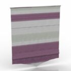 Purple White Curtain Furniture