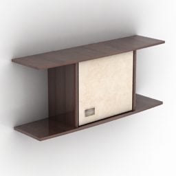 Wall Mounted Shelf Modern Style 3d model