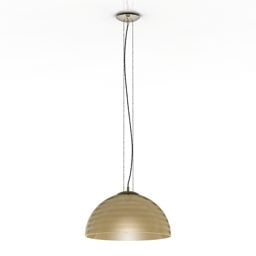 Ceiling Pendant Lamp Golden Shade 3d model