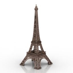 Eiffeltårnet Bordservice Dekoration 3d model