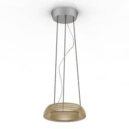 Ceiling Lamp Golden Shade 3d model