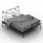 Iron Frame Bed With Mattress