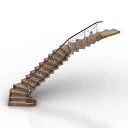 階段の大理石3Dモデル