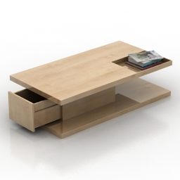 Wooden Mdf Table Frato 3d model