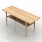 Rectangular Table With Under Shelf