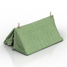 3д модель текстильной палатки