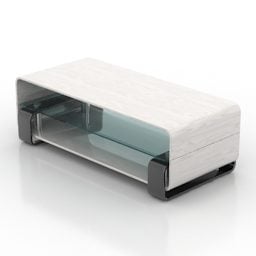 Meja Samping Dengan Furnitur Kamar Tidur Cermin model 3d