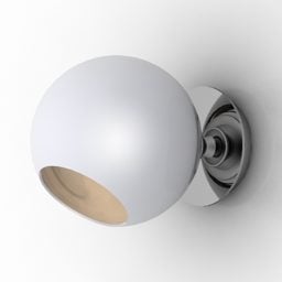 Lampe à applique boule sphérique modèle 3D