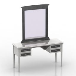 Kaptafel Antiek Spiegelframe 3D-model