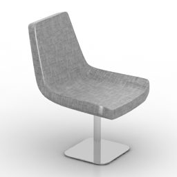 Moderner Salonstuhl mit festem Bein, 3D-Modell
