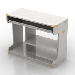 Mesa com rack inferior Modelo 3d
