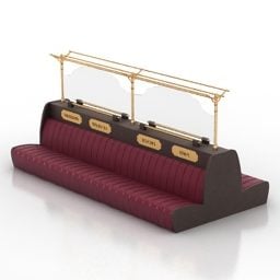 沙发咖啡餐厅3d模型
