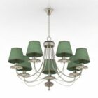 Boutique Ceiling Lamp Chandelier Green Shade