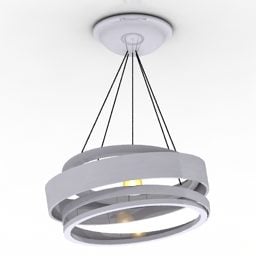 Ceiling Lamp Fallen Rings Shade 3d model
