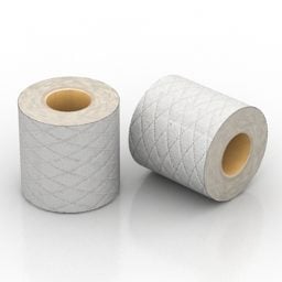 Papierrollen-Toilettenzubehör 3D-Modell