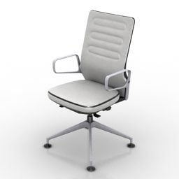 Wheels Armchair Office Staff Furniture 3d model