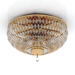 Modelo 3d de esfera de lâmpada de teto em forma de diamante