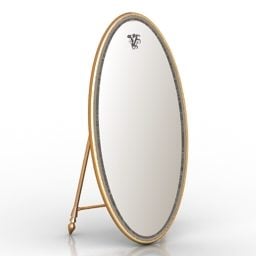 Mirror Alley Oval Shape 3d model