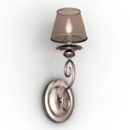 Antique Brass Sconce Lamp 3d model