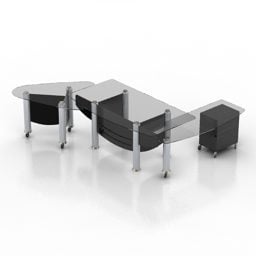 Modernism Art Table 3d-modell