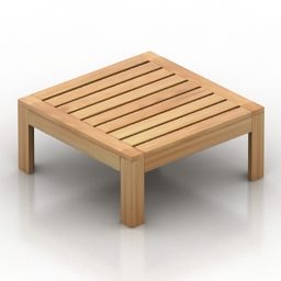 3д модель низкого сиденья или стола