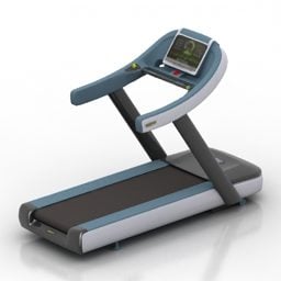 Sähköinen juoksumatto Fitness Equipment 3D-malli
