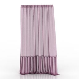 Purple Curtain Kaksivärinen 3D-malli
