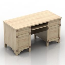 Home Work Table With Drawer 3d model