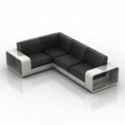 Sofa gebogener Stahlrahmen