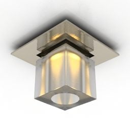 Skleněná stropní lampa Lussole 3D model
